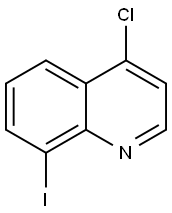 4-氯-8-碘喹啉 结构式