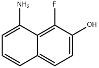 2-Naphthalenol,  8-amino-1-fluoro- Struktur