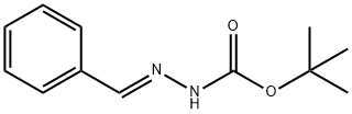 Hydrazinecarboxylic acid, (phenylmethylene)-, 1,1-dimethylethyl ester, (2E)- 化学構造式