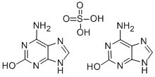 6-AMINO-2-HYDROXYPURINE 化学構造式