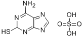 1,7-dihydro-2H-adenine-2-thione sulphate Struktur