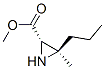 2-Aziridinecarboxylicacid,3-methyl-3-propyl-,methylester,(2S,3R)-(9CI) 结构式