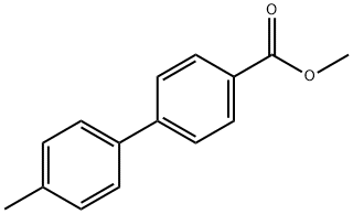 Methyl 4'-methylbiphenyl-4-carboxylate Struktur