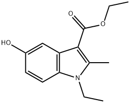 ETHYL 1-ETHYL-5-HYDROXY-2-METHYL-1H-INDOLE-3-CARBOXYLATE Structure