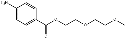 4-氨基苯甲酸-2-(2-甲氧基乙氧基)乙酯,49744-35-6,结构式