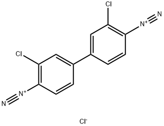 3,3'-dichloro[1,1'-biphenyl]-4,4'-bis(diazonium) dichloride Struktur