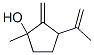 1-メチル-2-メチレン-3-(1-メチルエテニル)シクロペンタン-1-オール 化学構造式