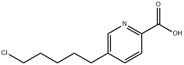 5-(5-Chloropentyl)pyridine-2-carboxylic acid Struktur