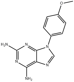 9-(4-methoxyphenyl)purine-2,6-diamine Struktur