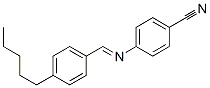 4-[(4-pentylbenzylidene)amino]benzonitrile  Struktur