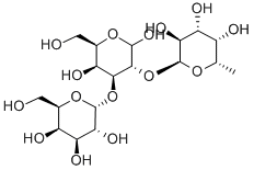 3-O-(ALPHA-D-吡喃半乳糖基)-2-O-(ALPHA-L-吡喃岩藻糖基)-D-半乳糖, 49777-14-2, 结构式