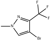 4-BROMO-1-METHYL-3-(TRIFLUOROMETHYL)-1H-PYRAZOLE Structure