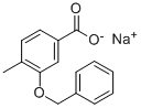 3-BENZYLOXY-4-METHYLBENZOIC ACID SODIUM SALT 结构式