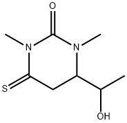 2(1H)-Pyrimidinone,  tetrahydro-4-(1-hydroxyethyl)-1,3-dimethyl-6-thioxo- Structure