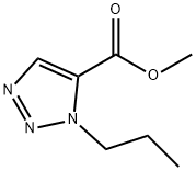 1H-1,2,3-Triazole-5-carboxylicacid,1-propyl-,methylester(9CI) 结构式