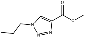 1H-1,2,3-Triazole-4-carboxylicacid,1-propyl-,methylester(9CI) Struktur
