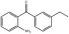 Methanone, (2-aminophenyl)(3-ethylphenyl)- (9CI) 化学構造式