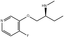 2-Butanamine,1-[(4-fluoro-3-pyridinyl)oxy]-N-methyl-,(2S)-(9CI) Structure