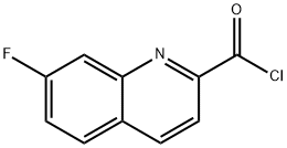 2-Quinolinecarbonyl chloride, 7-fluoro- (9CI),497959-11-2,结构式