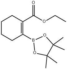 2-(4,4,5,5-TETRAMETHYL-1,3,2-DIOXABOROLAN-2-YL)-1-CYCLOHEXENE-1-CARBOXYLIC ACID ETHYL ESTER Struktur