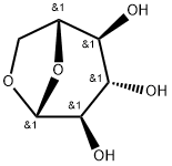1,6-ANHYDRO-BETA-D-GLUCOPYRANOSE Struktur