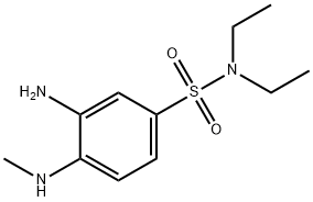 3-氨基-N,N-二乙基-4-(甲氨基)苯磺酰胺, 49804-44-6, 结构式