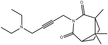 3-[4-(Diethylamino)-2-butynyl]-1,8,8-trimethyl-3-azabicyclo[3.2.1]octane-2,4-dione,49832-48-6,结构式