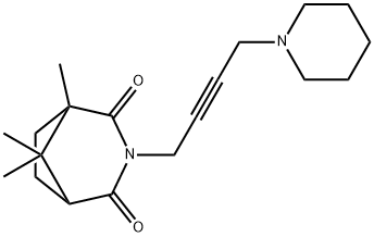 3-[4-(1-Piperidinyl)-2-butynyl]-1,8,8-trimethyl-3-azabicyclo[3.2.1]octane-2,4-dione|