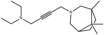 N,N-Diethyl-4-(1,8,8-trimethyl-3-azabicyclo[3.2.1]octan-3-yl)-2-butyn-1-amine Struktur