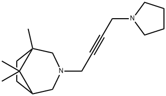 3-[4-(1-Pyrrolidinyl)-2-butynyl]-1,8,8-trimethyl-3-azabicyclo[3.2.1]octane,49832-52-2,结构式