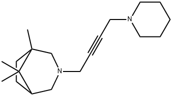 3-[4-(1-Piperidinyl)-2-butynyl]-1,8,8-trimethyl-3-azabicyclo[3.2.1]octane,49832-53-3,结构式