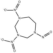 Hexahydro-1,3-dinitro-5-nitroso-1H-1,3,5-triazepine Structure