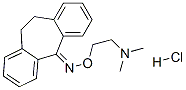 10,11-dihydro-5H-dibenzo[a,d]cyclohepten-5-one O-[2-(dimethylamino)ethyl]oxime monohydrochloride Struktur