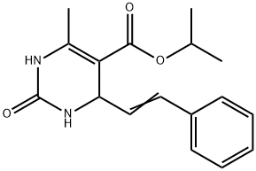 5-Pyrimidinecarboxylicacid,1,2,3,4-tetrahydro-6-methyl-2-oxo-4-(2-phenylethenyl)-,1-methylethylester(9CI)|