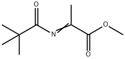 Propanoic  acid,  2-[(2,2-dimethyl-1-oxopropyl)imino]-,  methyl  ester Structure