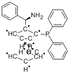 (R)-(-)-1 - [(S)-2 - (二苯基膦)二茂铁]苄胺, 498580-48-6, 结构式