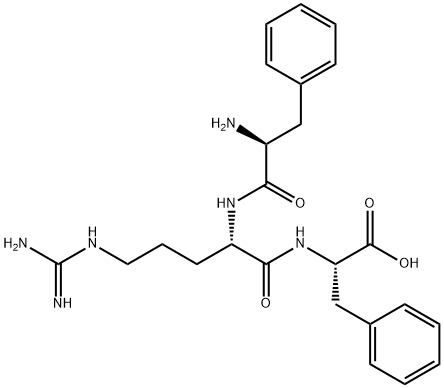 phenylalanyl-arginyl-phenylalanine 结构式