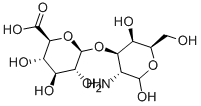 2-氨基-2-脱氧-3-O-(Β-D-吡喃葡糖醛酸)-Β-D-吡喃半乳糖,499-14-9,结构式