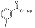 3-氟苯甲酸钠,499-57-0,结构式