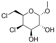 methyl 4,6-dichloro-4,6-dideoxy-alpha-galactopyranoside 化学構造式