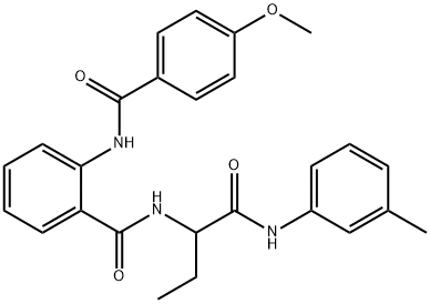 Benzamide, 2-[(4-methoxybenzoyl)amino]-N-[1-[[(3-methylphenyl)amino]carbonyl]propyl]- (9CI),499105-02-1,结构式