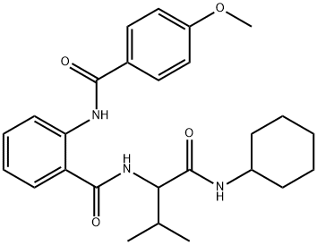 Benzamide, N-[1-[(cyclohexylamino)carbonyl]-2-methylpropyl]-2-[(4-methoxybenzoyl)amino]- (9CI)|