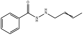 Benzoic  acid,  2-(2-butenyl)hydrazide  (9CI) 化学構造式