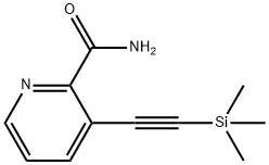 3-TRIMETHYLSILANYLETHYNYL-PYRIDINE-2-CARBOXYLIC ACID AMIDE