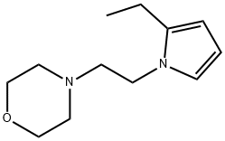 Morpholine, 4-[2-(2-ethyl-1H-pyrrol-1-yl)ethyl]- (9CI) 化学構造式