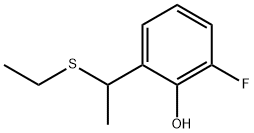Phenol, 2-[1-(ethylthio)ethyl]-6-fluoro- (9CI),499235-11-9,结构式