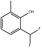 Phenol, 2-(difluoromethyl)-6-methyl- (9CI) 化学構造式