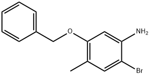 5-(苄氧基)-2-溴-4-甲基苯胺,499770-88-6,结构式