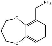 3,4-DIHYDRO-2H-1,5-BENZODIOXEPIN-6-YLMETHYLAMINE HYDROCHLORIDE,499770-91-1,结构式