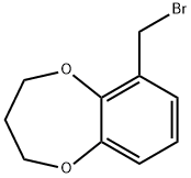 6-(溴甲基)-3,4-二氢-2H-1,5-苯并二氧 结构式